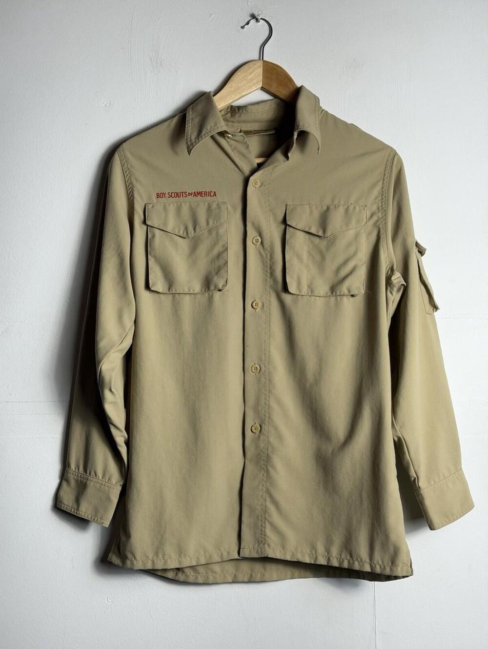 Khaki Long Sleeve Utility Shirt
